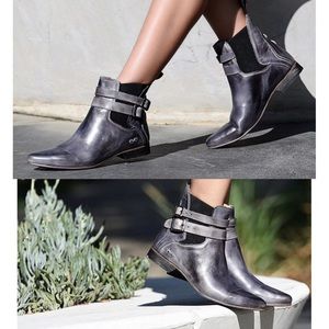 Bed Stu Ravine Ankle Boot Black Leather Bootie 6